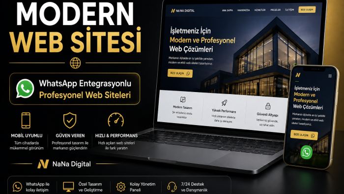 işletmeniz için modern ve satış odaklı web sitesi yaparım
