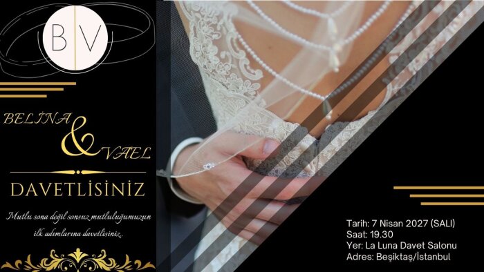 hayallerinizdeki davetiyeyi şık tasarımlarla buluşturuyorum