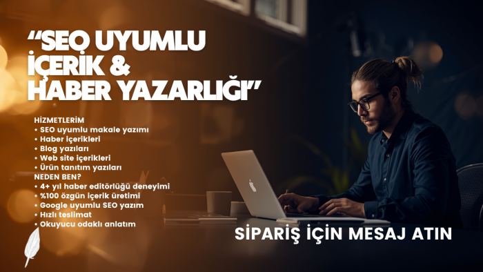 haber editörlüğü ve içerik yazarlığı yaparım