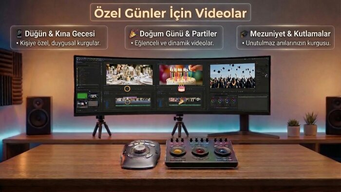 özel günler için video - kurgu yaparım