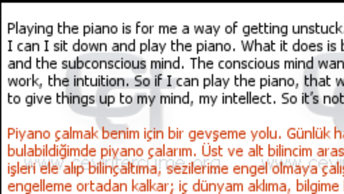 çevirileri hızlı bir şekilde yapabilirim
