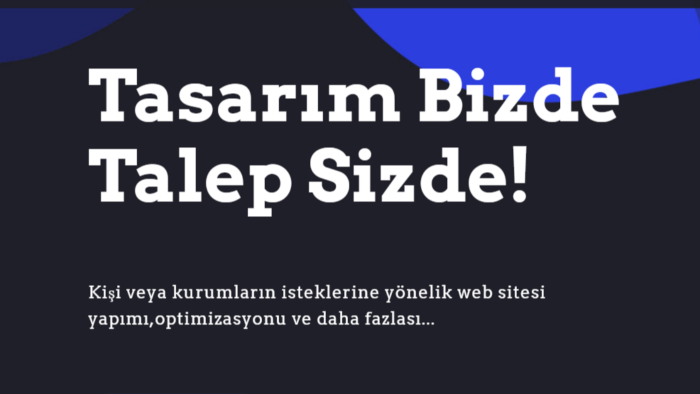 site tasarımı yaparım
