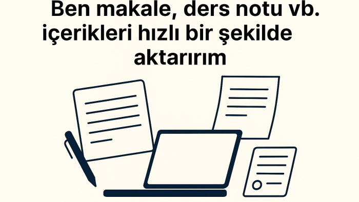 akademik notlarınızı profesyonelce dijital ortama aktarırım