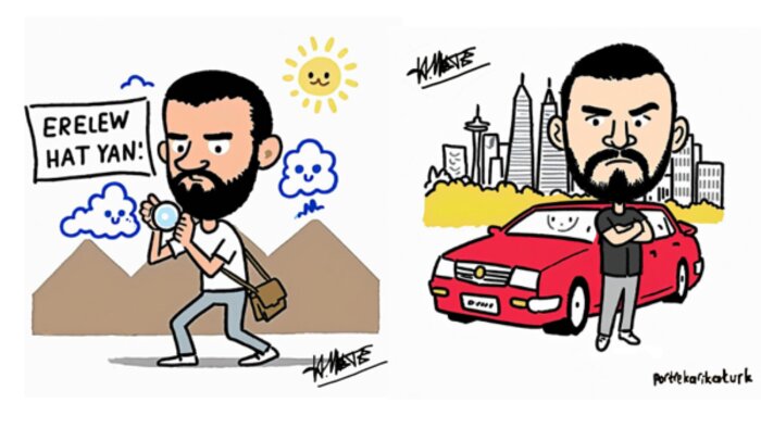  herhangi bir konuda serbest karikatür çizerim