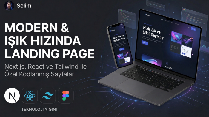 modern ve dönüşüm odaklı landing page tasarlarım