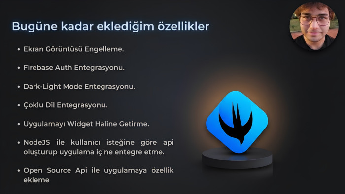 SwiftUI ile yapılmış uygulamalarınıza özellik ekleyebilirim