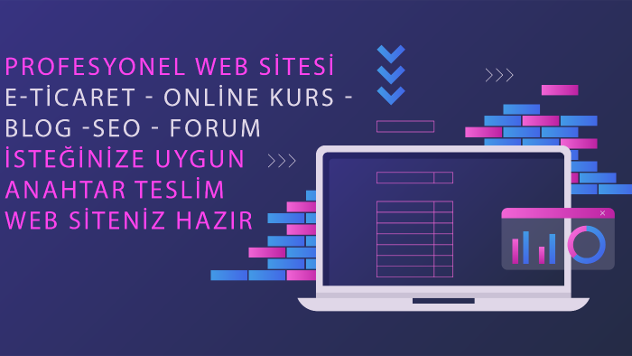 anahtar teslim web sitenizi yaparım