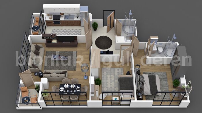 3d kat ve daire planı yapabilirim