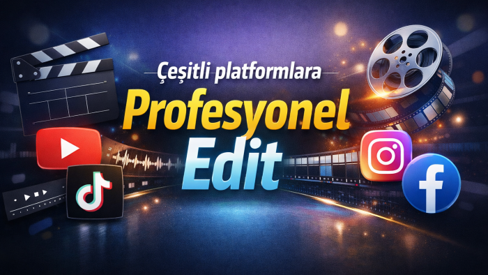 youtube, shorts, reels ve tiktok için video editliyorum