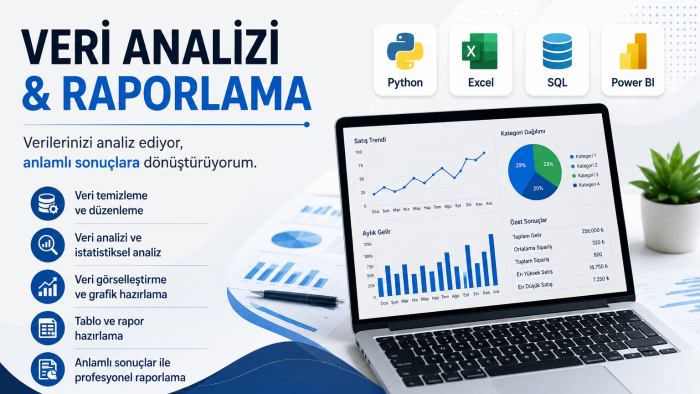 verilerinizi analiz eder ve raporlarım
