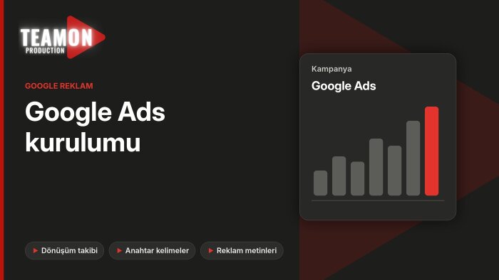 Google Ads hesabınızı ve reklam kampanyanızı kurarım