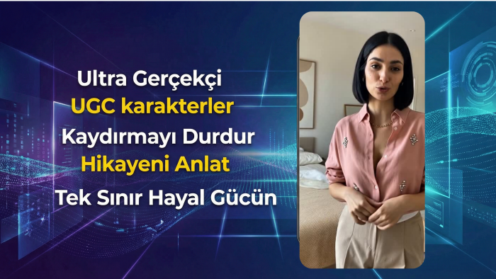 yapay zeka ile ultra gerçekçi ugc videoları yaparım
