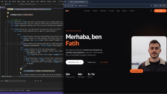 C# ASP.NET ile dinamik web siteleri yaparım