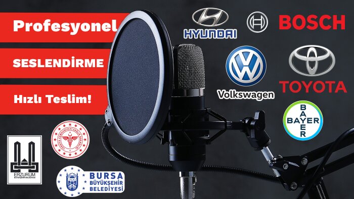 Seslendirme ihtiyaçlarınız için buradayım
