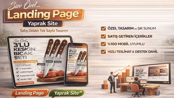 mobil uyumlu yaprak site (landing page) yapabilirim