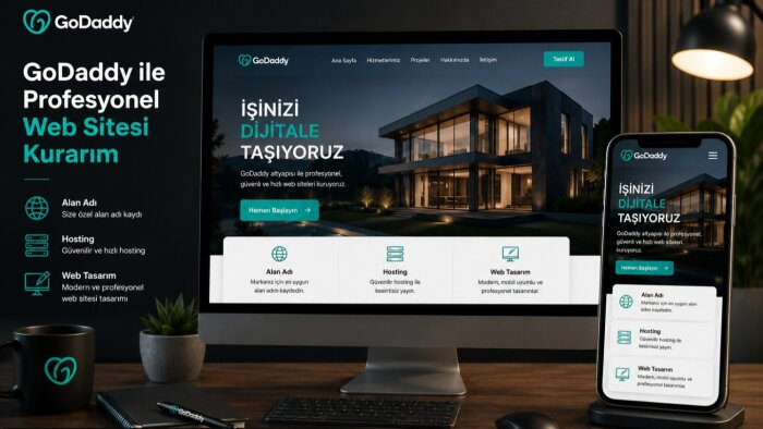 godaddy ile profesyonel web sitesi kurarım