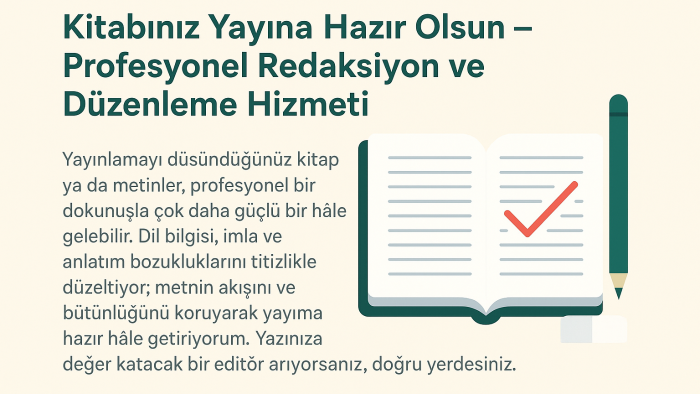 yazılı içerikleri profesyonelce redakte ediyorum