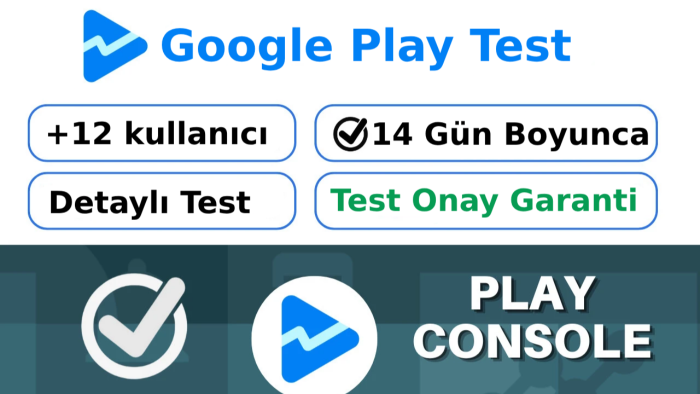 google play console kapalı test sürecinde destek sağlıyorum