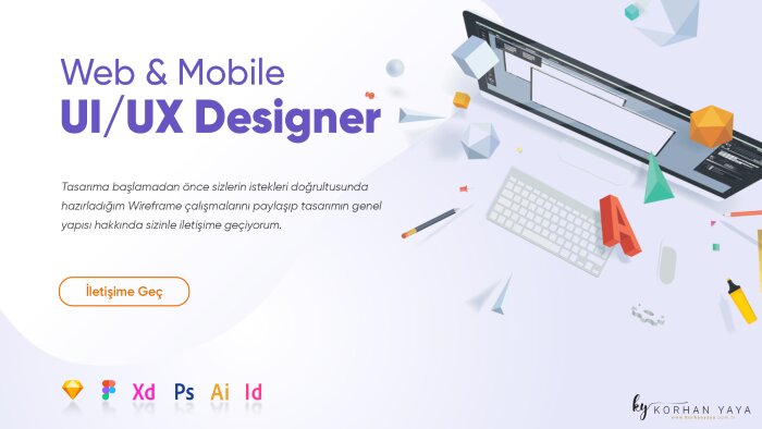 web ve mobil app için ui/ux tasarım yapabilirim