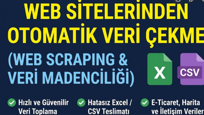  web sitelerinden bot yazarak otomatik veri çekerim
