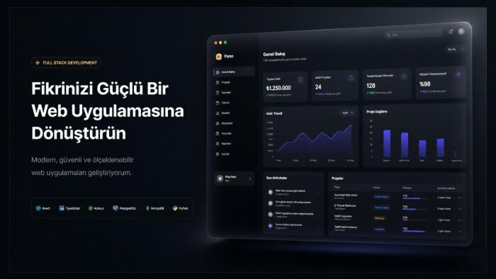 istediğiniz ürünü anahtar teslim geliştirebilirim