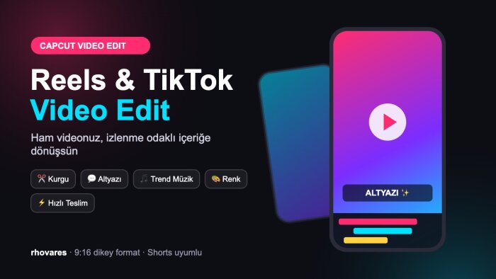 capcut ile reels ve instagram videolarınızı editlerim