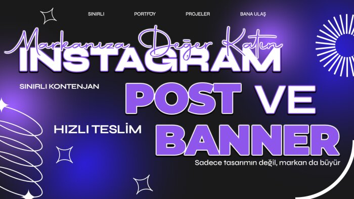 markanız için profesyonel post ve slider tasarım yapıyorum
