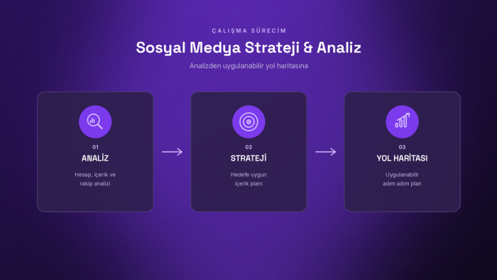 sosyal medya hesaplarınızı analiz edip strateji sunarım