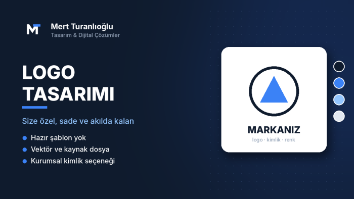 işletmenize özel, sade ve akılda kalan logo tasarlarım