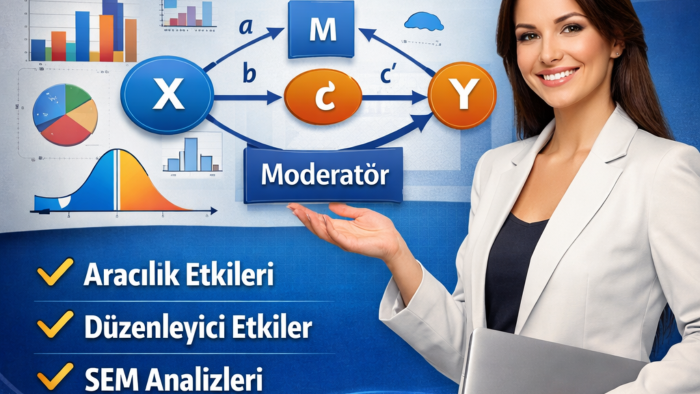 yapısal eşitlik modeli, aracılık, düzenleyicilik araştırırım