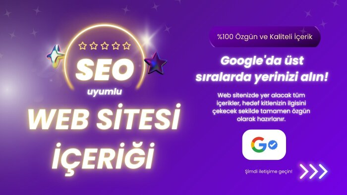 web siteniz için %100 seo uyumlu 10 adet makale hazırlarım