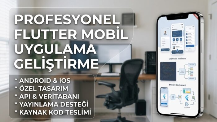 Flutter ile isteğiniz özelinde aplikasyonlar yapabilirim