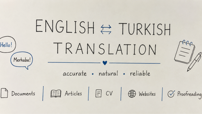 İngilizce içeriklerinizi doğal Türkçeye çeviririm