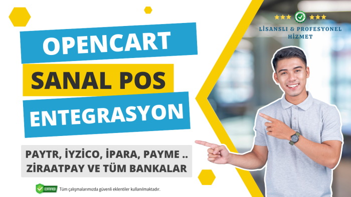 opencart sanal pos entegrasyonu yaparım