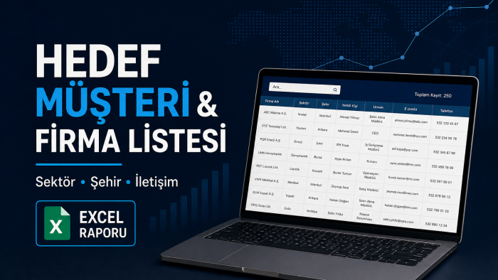 işletmeniz için potansiyel firma listesi hazırlarım