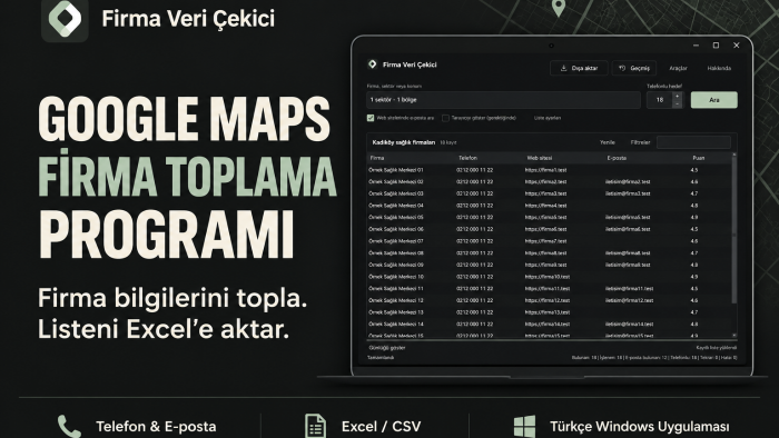 Google Maps firma toplama yazılımını kurup özelleştiririm