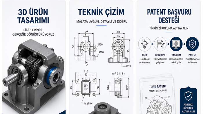 fikirlerinizi üretilebilir ürünlere dönüştürürüm