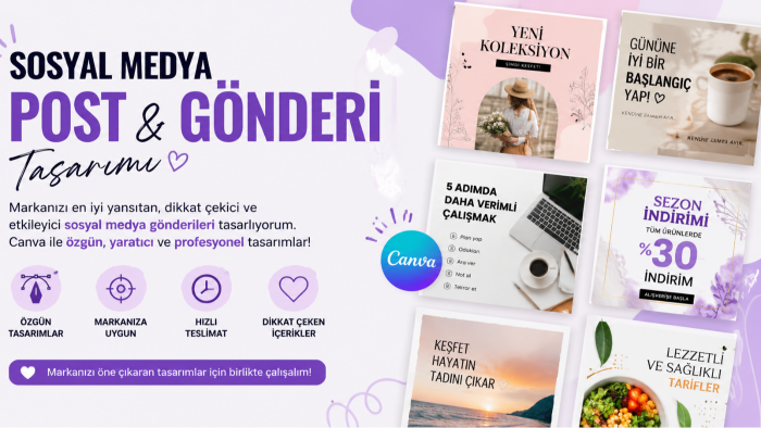 Canva ile profesyonel sosyal medya postları tasarlarım