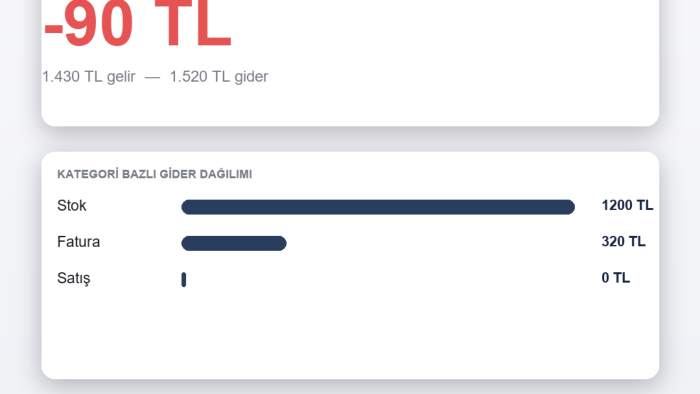 işletmenize bütçe ve nakit akışı planı hazırlıyorum