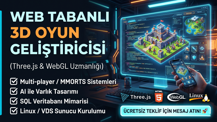 web tabanlı oyunlar geliştiririm