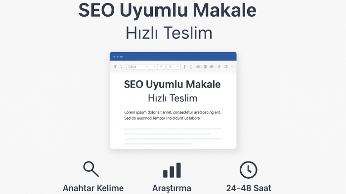 profesyonel makale ve blog yazıyorum