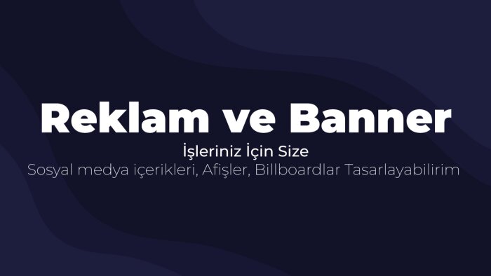 yaratıcı reklam ve banner tasarımları tasarlayabilirim