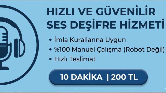 ses kayıtlarınızı hızla yazıya dökerim