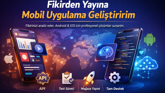 fikirden yayına mobil uygulama geliştiririm