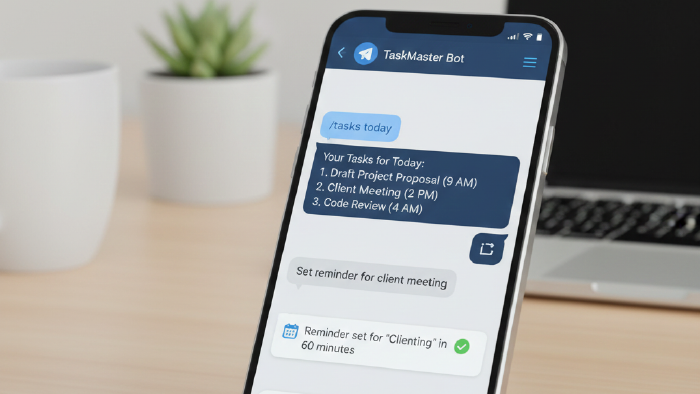 telegram botu geliştiriyorum