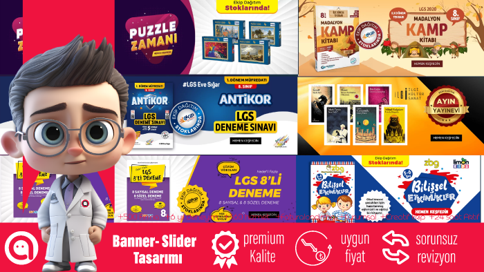  etkileyici reklam, banner ve slider görselleri tasarlarım