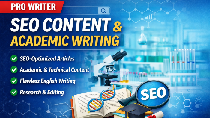 İngilizce SEO uyumlu akademik ve blog içerikler yazarım