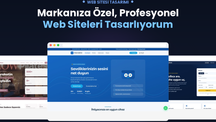 işletmeniz için profesyonel web sitesi geliştiririm