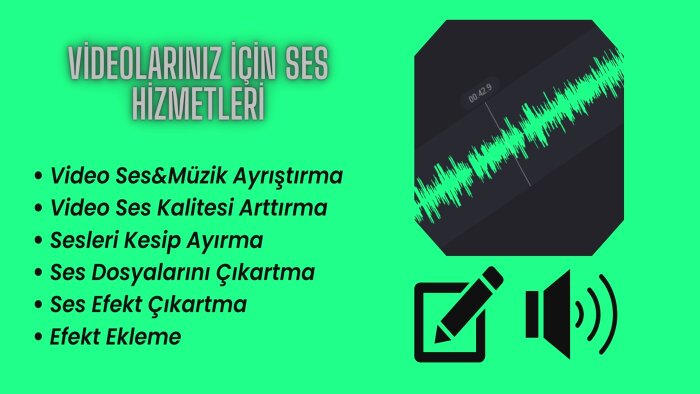 videonuzdaki müziği kaldırıp seslerini ayrıştırabilirim