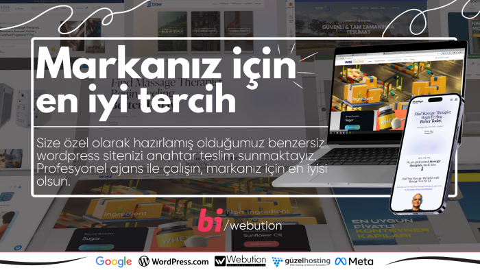 markanız için en etkileyici wordpress site kurulumu sunarım